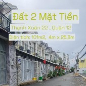 CHÍNH CHỦ bán đất 2 Mặt Tiền HXH Thạnh Xuân22 101m2, 3.89Tỷ